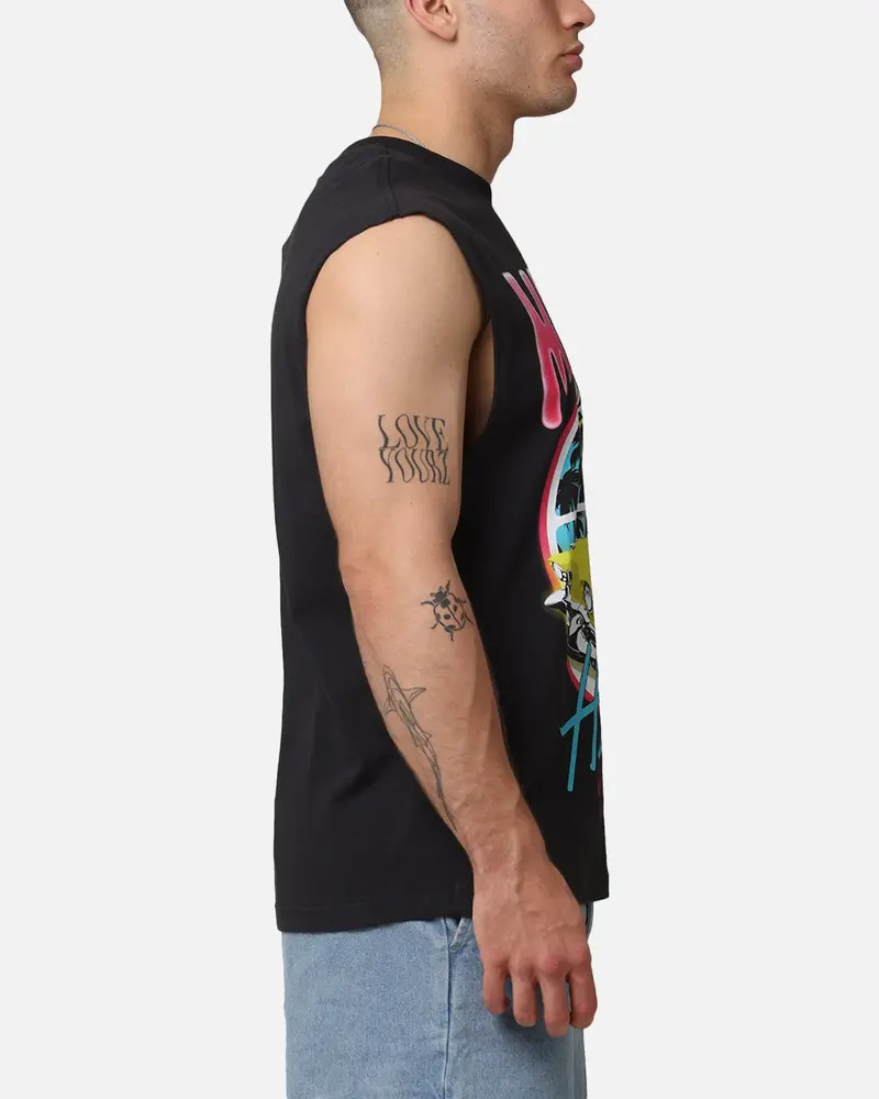 Mitchell & Ness Miami Heat Cruising Muscle T-Shirt Faded Black 4