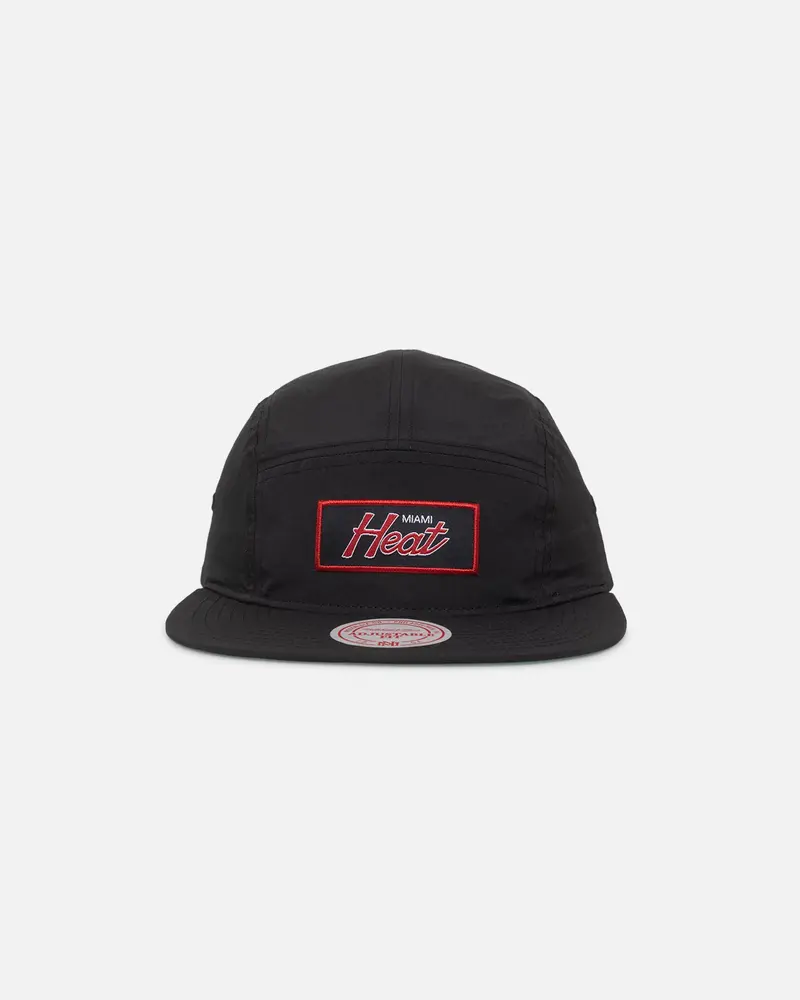Mitchell & Ness Miami Heat Team Logo Camper Strapback Black 1