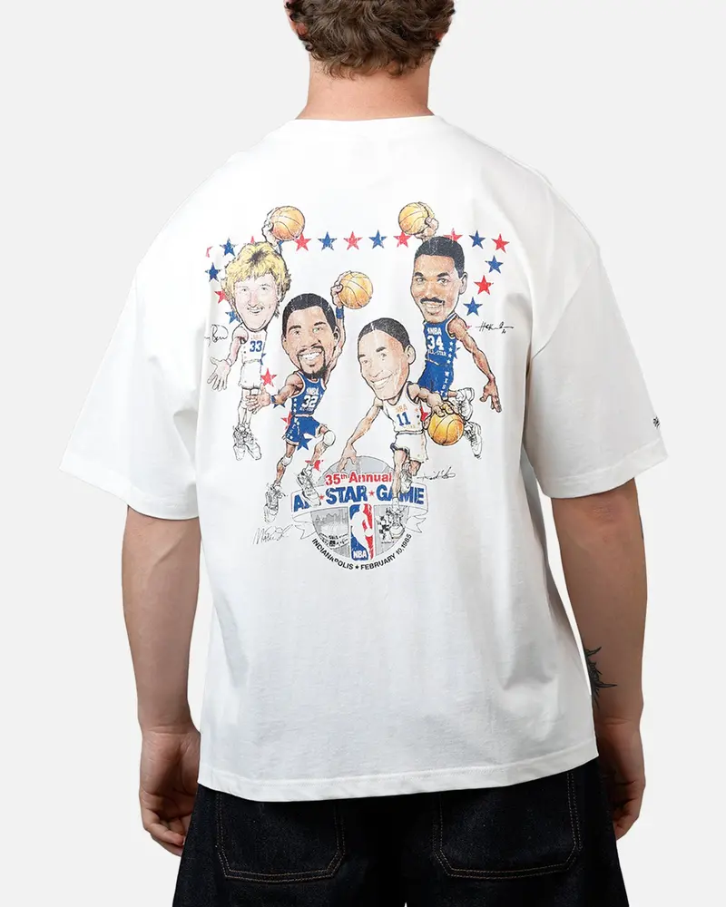 Mitchell & Ness Nba 1985 All-Star Game T-Shirt Vintage White 1