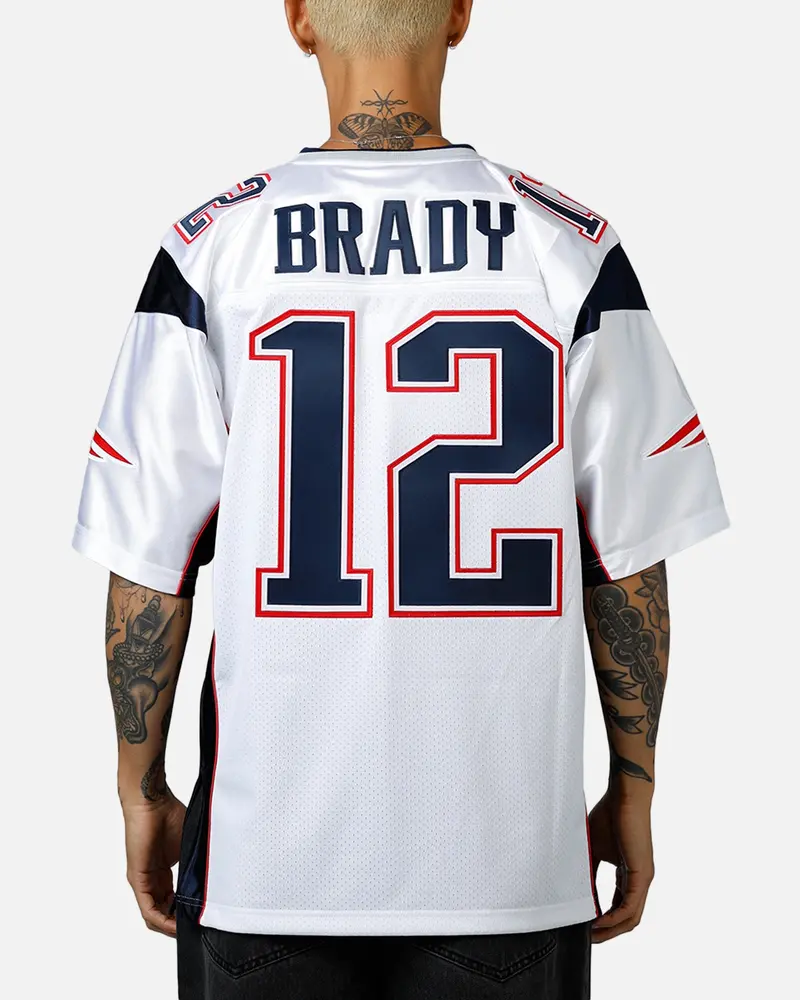 Mitchell & Ness New England Patriots Tom Brady #12 2000 Jersey White 1