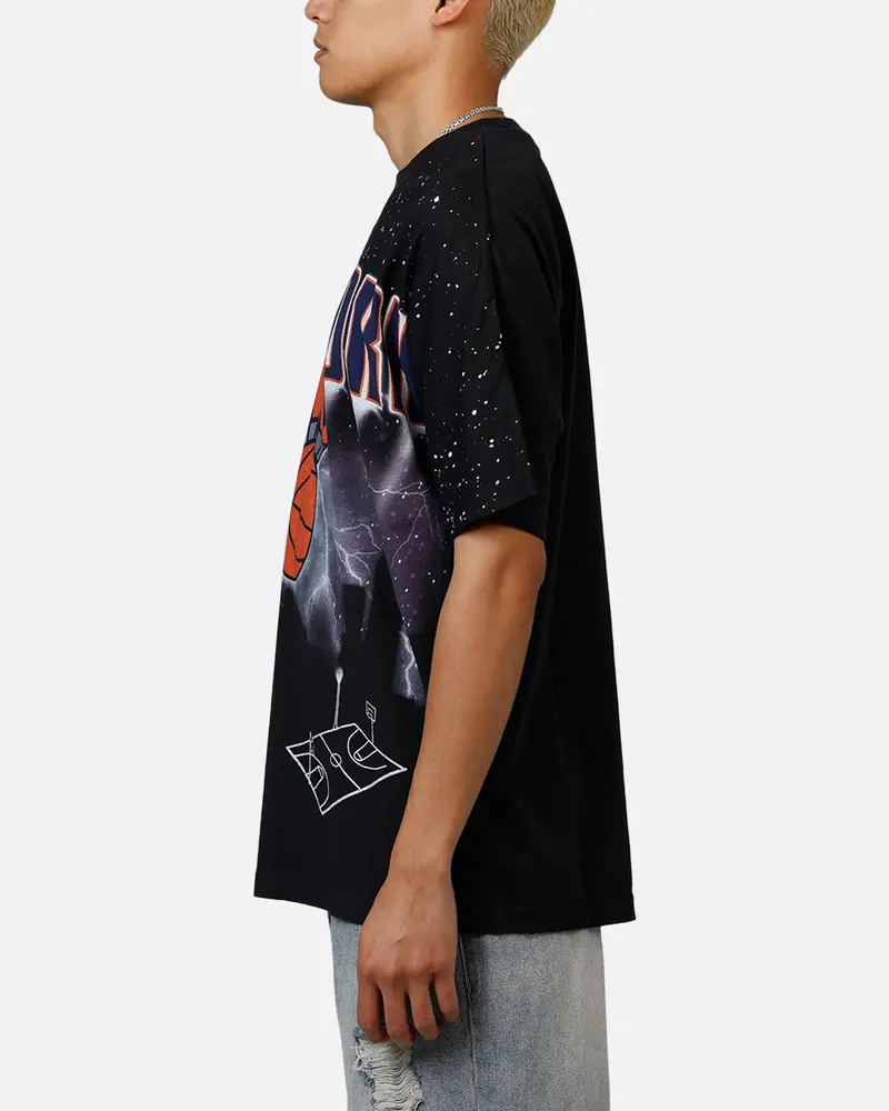 Mitchell & Ness New York Knicks Skyline T-Shirt Faded Black 5