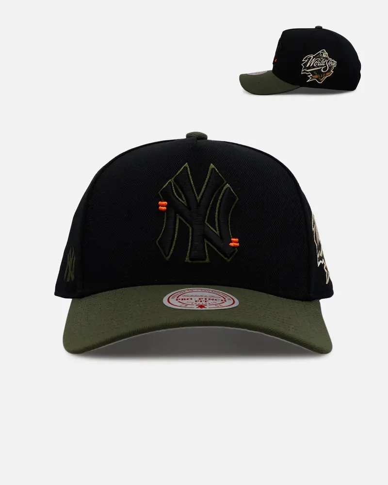 Mitchell & Ness New York Yankees 'Olive Cargos' Pro Pinch Snapback Olive/Black 1
