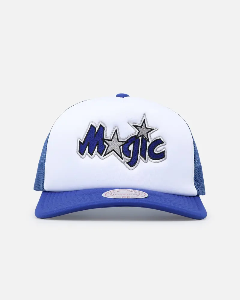 Mitchell & Ness Orlando Magic Logo Foam Trucker Snapback Blue/White 1