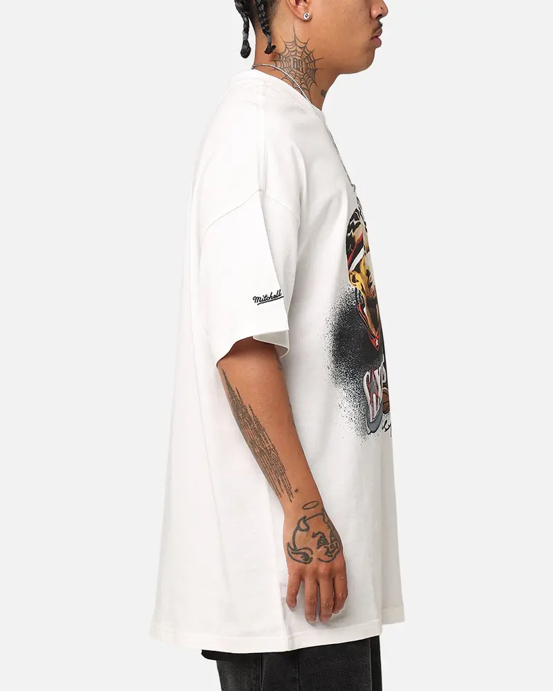 Mitchell & Ness Philadelphia 76Ers Allen Iverson We Talkin T-Shirt Vintage White 4