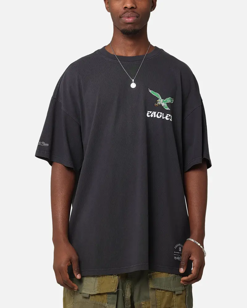Mitchell & Ness Philadelphia Eagles 'Alter Ego' Flames T-Shirt Faded Black 2
