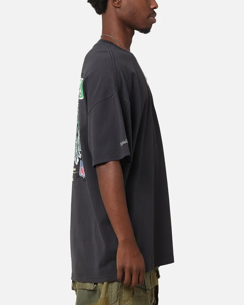 Mitchell & Ness Philadelphia Eagles 'Alter Ego' Flames T-Shirt Faded Black 5