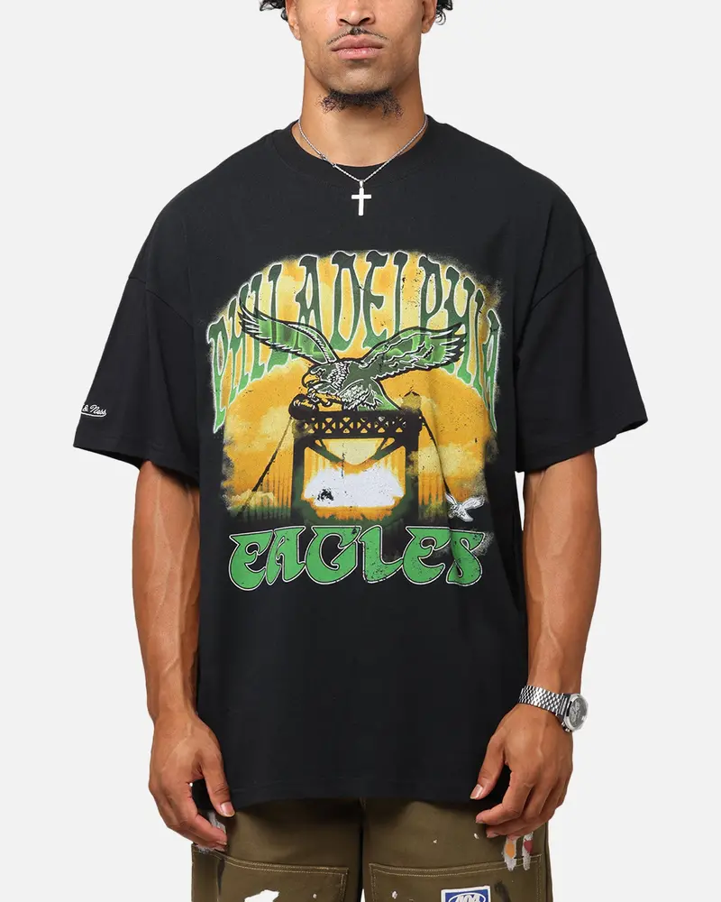 Mitchell & Ness Philadelphia Eagles Soaring T-Shirt Black 1