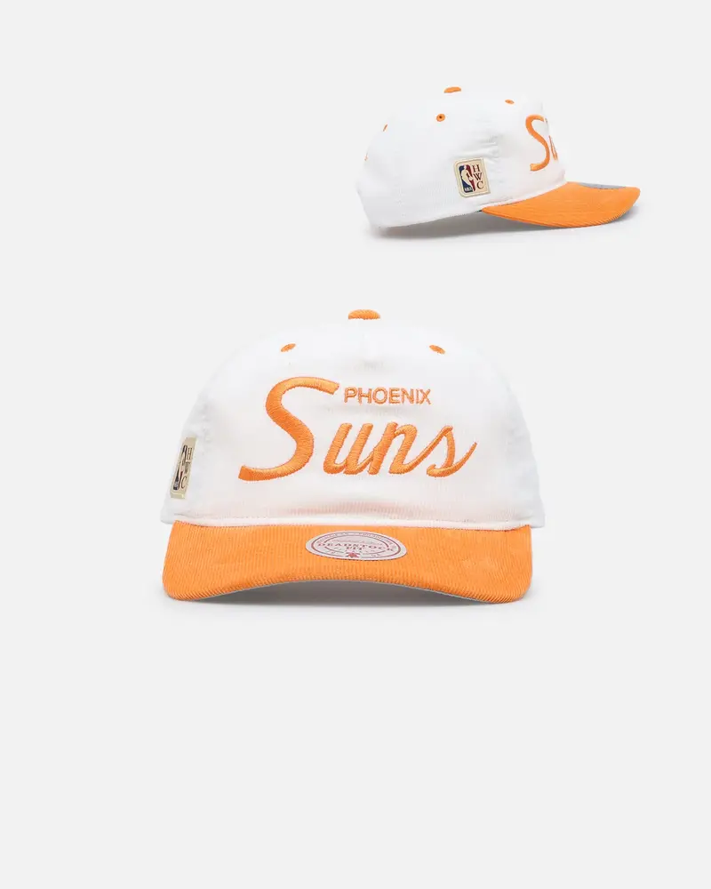 Mitchell & Ness Phoenix Suns 'Pastel Corduroy' Deadstock Snapback White Cream/Orange 1
