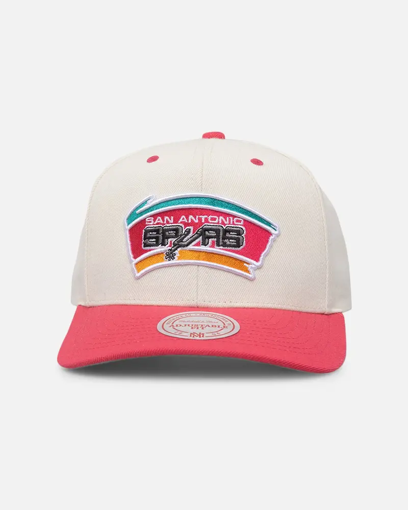Mitchell & Ness San Antonio Spurs Go Team Go Og Snapback Vintage Cream 1