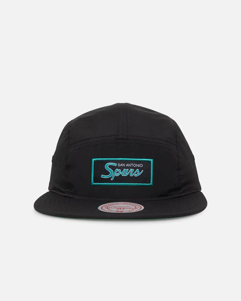 Mitchell & Ness San Antonio Spurs Team Logo Camper Strapback Black 1