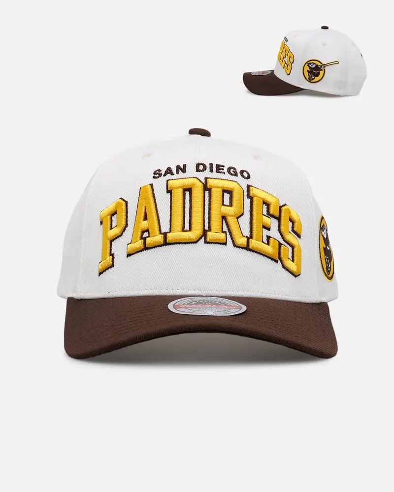 Mitchell & Ness San Diego Padres 'Arch' Mvp Snapback Cream 1