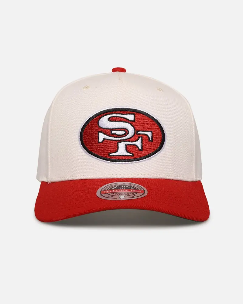 Mitchell & Ness San Francisco 49Ers 'Go Team Go' Mvp Snapback Off White/Red 1