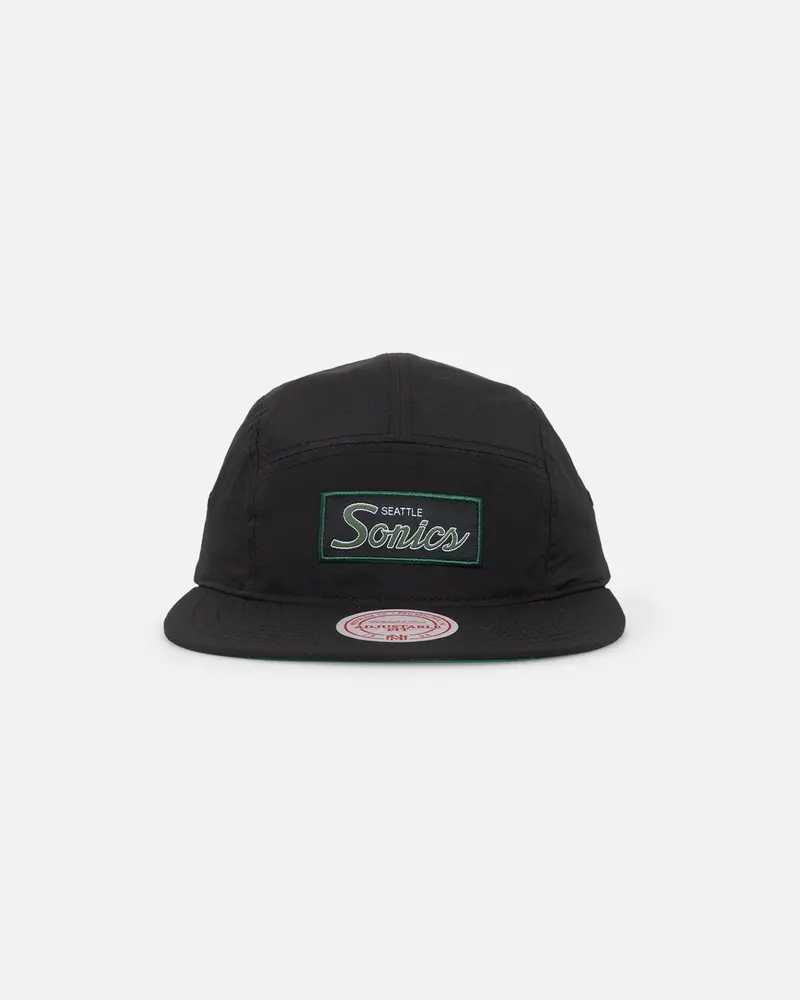 Mitchell & Ness Seattle Sonics Team Logo Camper Strapback Black 1