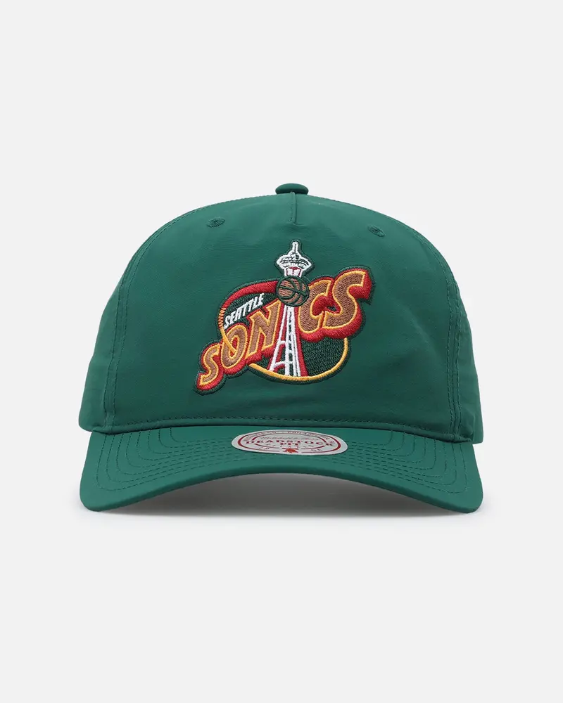 Mitchell & Ness Seattle Supersonics Retro Matte Nylon Origins Snapback Green 1