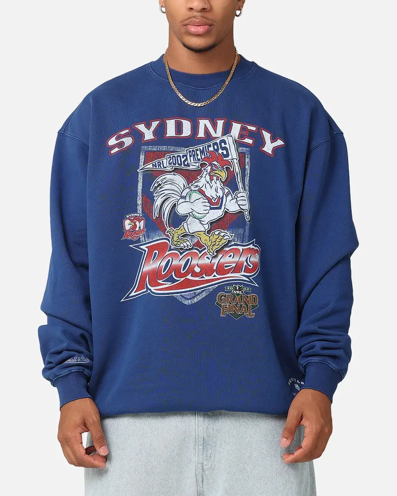 Mitchell & Ness Sydney Roosters 2002 Nrl Premiers Crewneck Navy 1