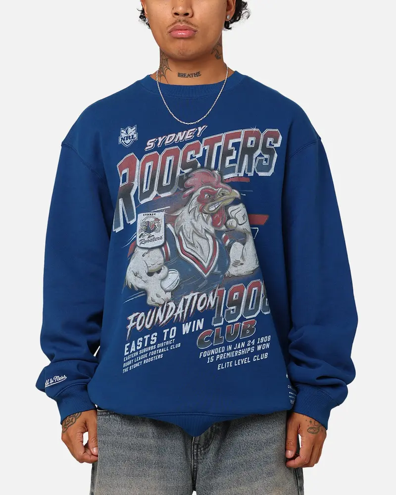 Mitchell & Ness Sydney Roosters Inaugural Season Crewneck Navy 1
