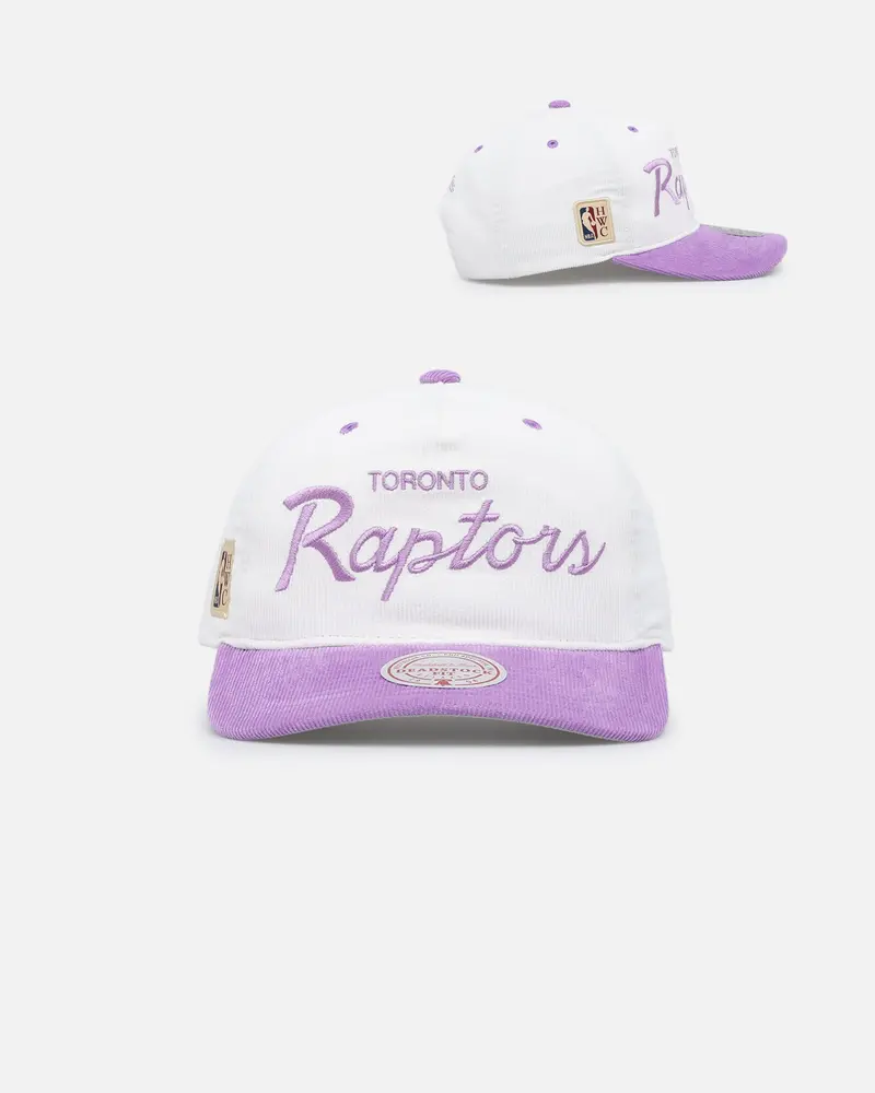 Mitchell & Ness Toronto Raptors 'Pastel Corduroy' Deadstock Snapback White Cream/Purple 1