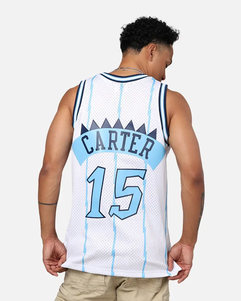 Mitchell & Ness Toronto Raptors Vince Carter 1998-99 College Twist Swing Jersey White/Light Blue 2