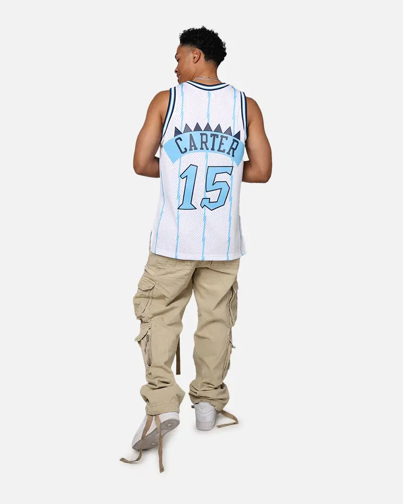 Mitchell & Ness Toronto Raptors Vince Carter 1998-99 College Twist Swing Jersey White/Light Blue 3