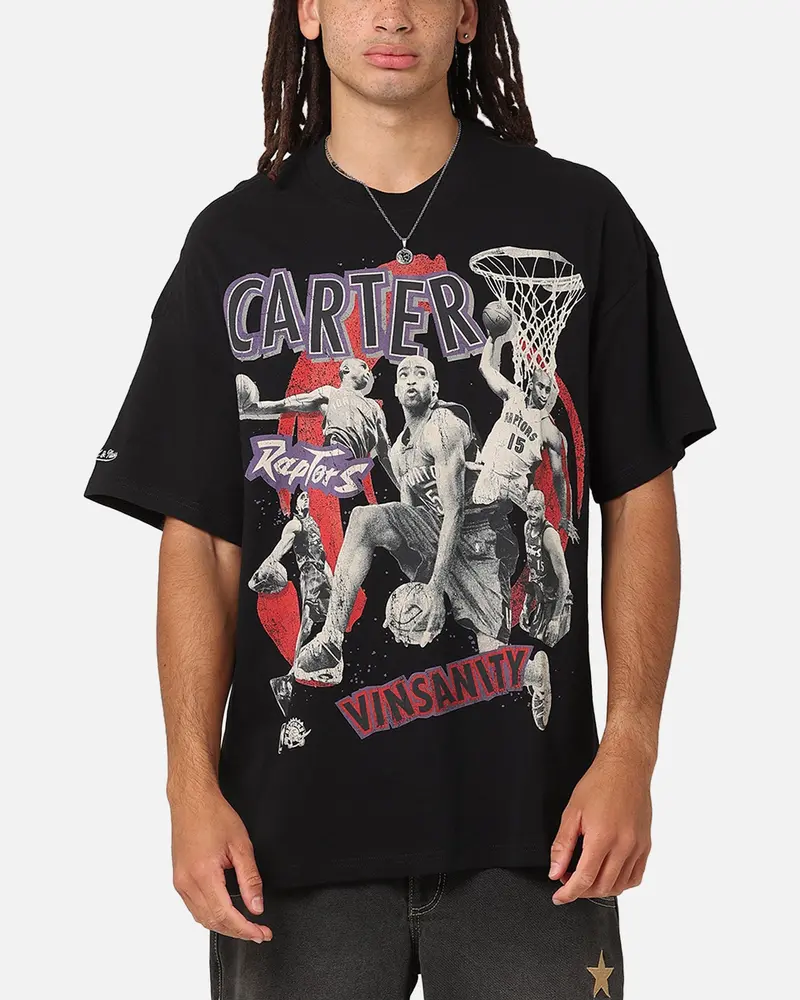 Mitchell & Ness Toronto Raptors Vince Carter Abstract Player T-Shirt Faded Black 1