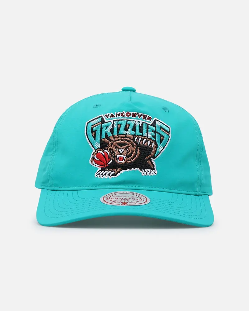 Mitchell & Ness Vancouver Grizzlies Retro Matte Nylon Origins Snapback Teal 1