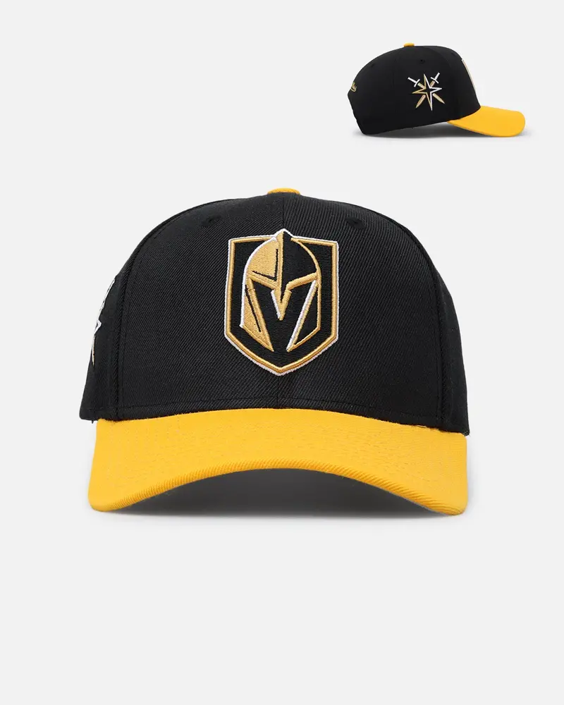 Mitchell & Ness Vegas Golden Knights "Enter The Dragon" Pro Crown Snapback Black/Ochre 1