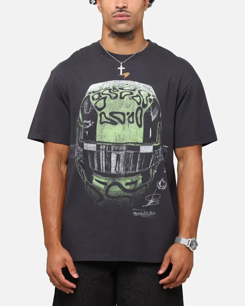 Mitchell & Ness X Mclaren Lando Norris Helmet T-Shirt Faded Black 1
