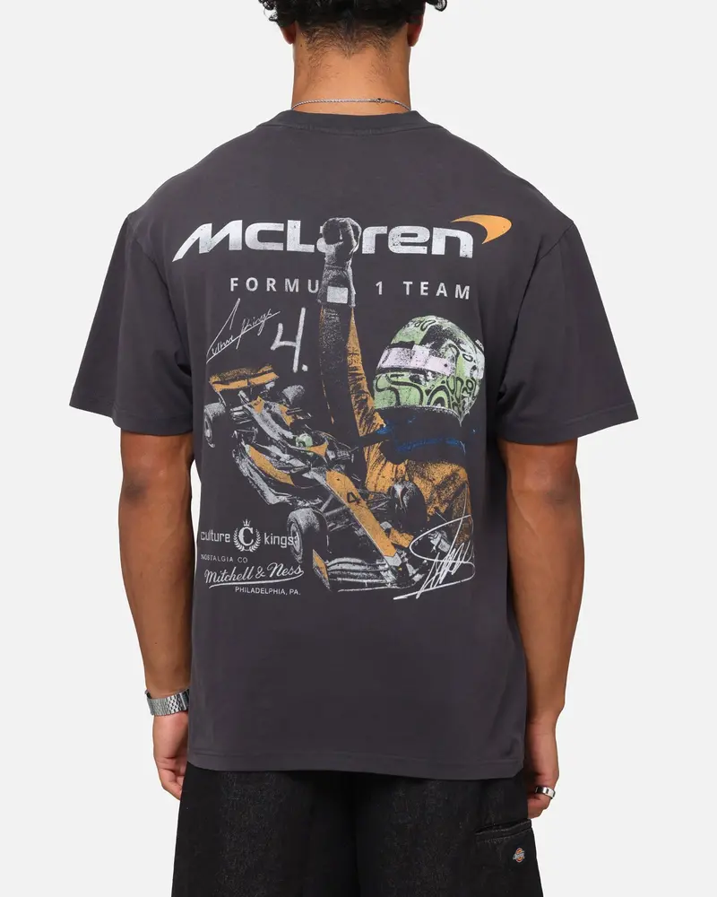 Mitchell & Ness X Mclaren Lando Norris Victory T-Shirt Faded Black 2