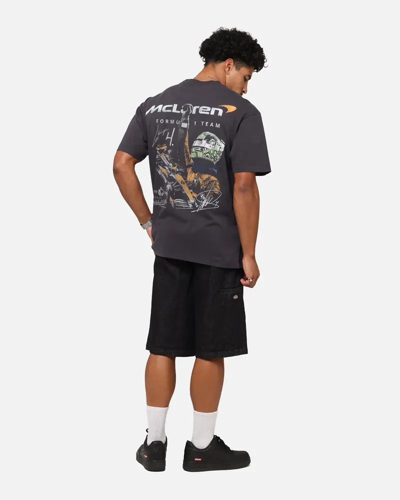 Mitchell & Ness X Mclaren Lando Norris Victory T-Shirt Faded Black 4