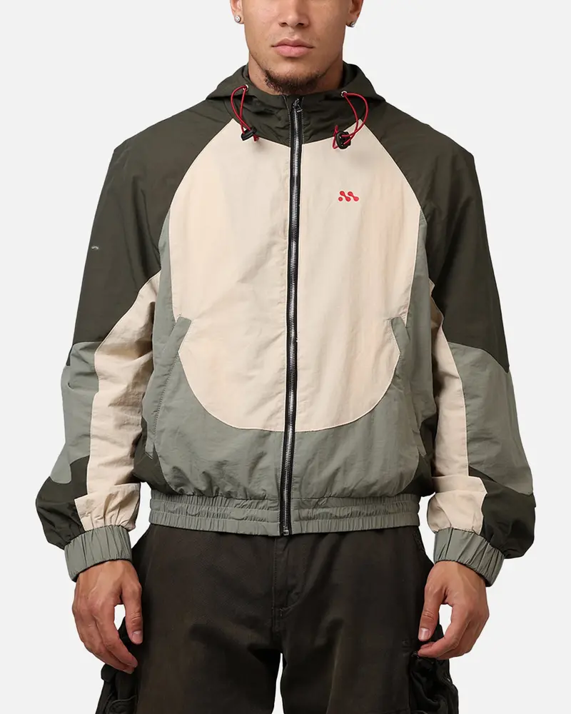 Mnml Active Windbreaker Jacket Olive 1