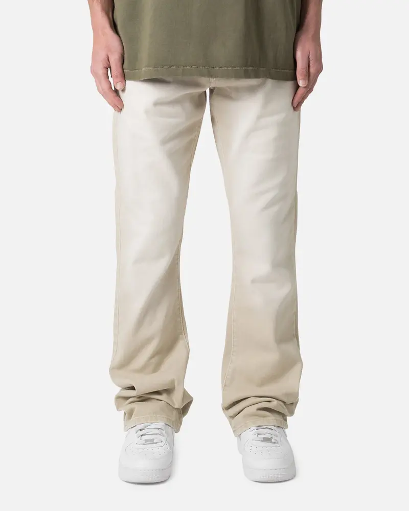 Mnml B375 Flare Denim Jeans Light Tan 1