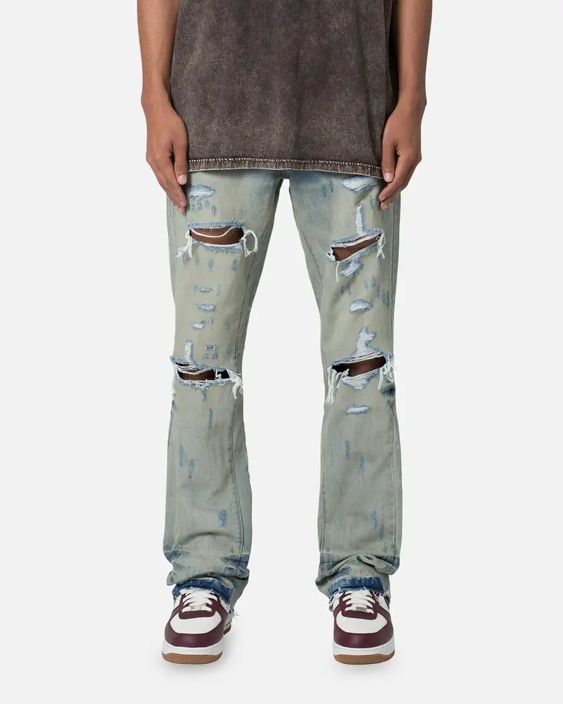 Mnml B568 Flare Denim Jeans Vintage Blue 1