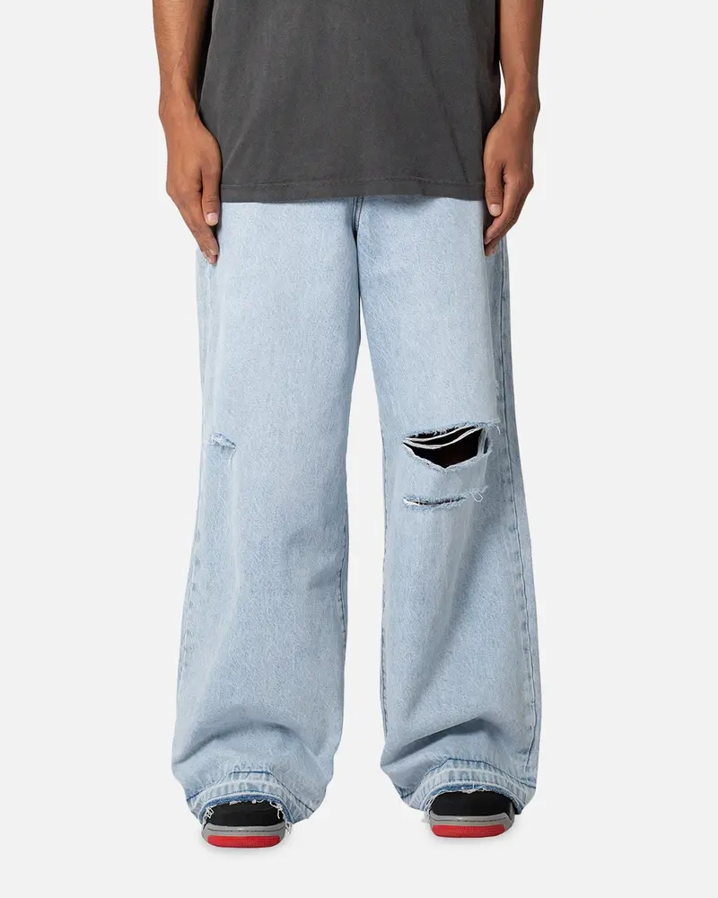 Mnml Baggy Skater Denim Jeans Light Blue 1