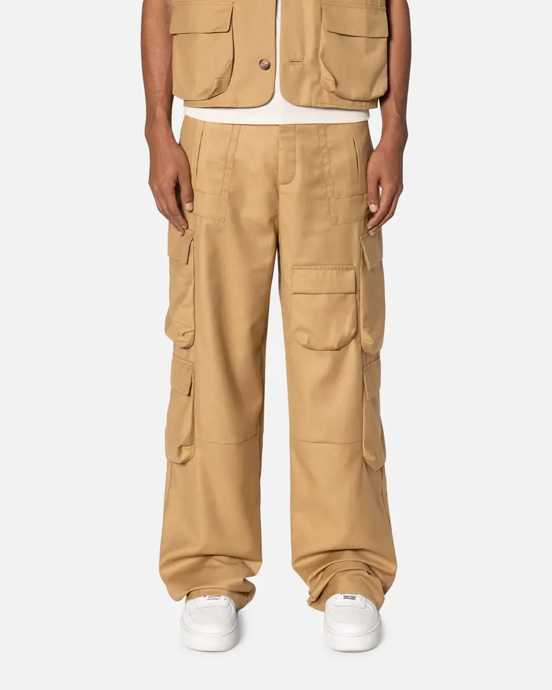 Mnml Bounded Gabardine Pants Tan 1