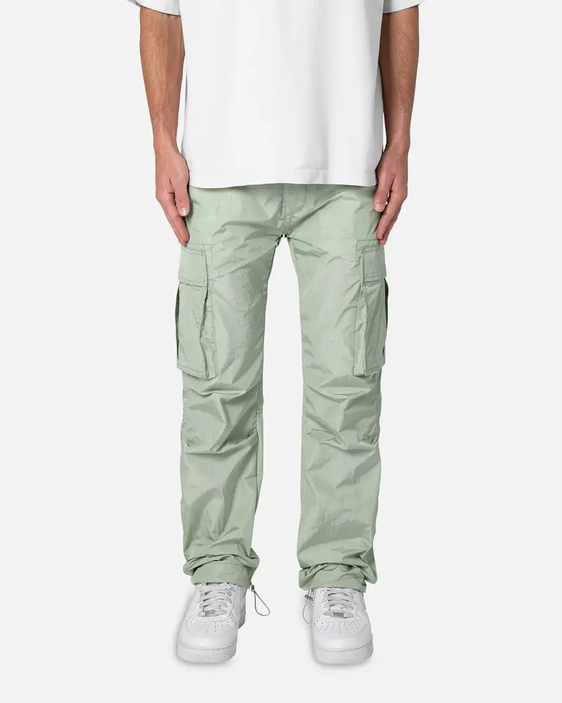 Mnml Crinkle Cargo Pants Green 1