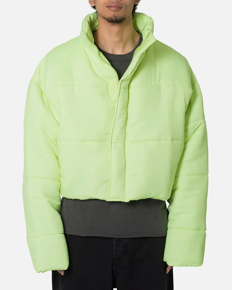 Mnml Cropped Puffer Ii Jacket Green 1