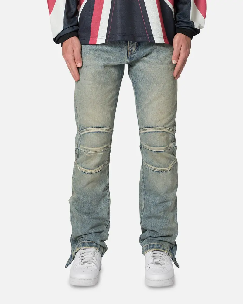 Mnml D529 Moto Denim Jeans Vintage Blue 1
