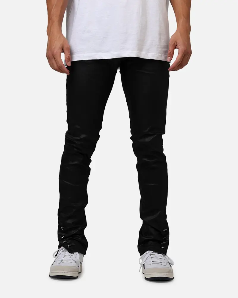 Mnml D588 Straight Denim Jeans Black 1