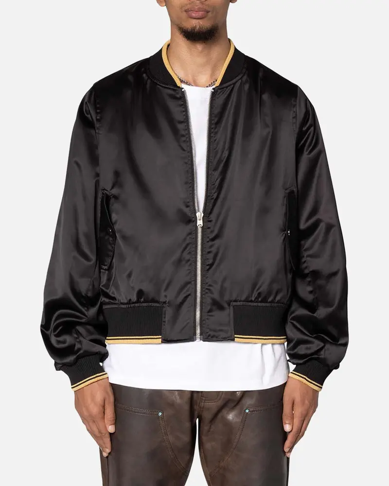 Mnml Dark Bark Double Zip Jacket Black 1