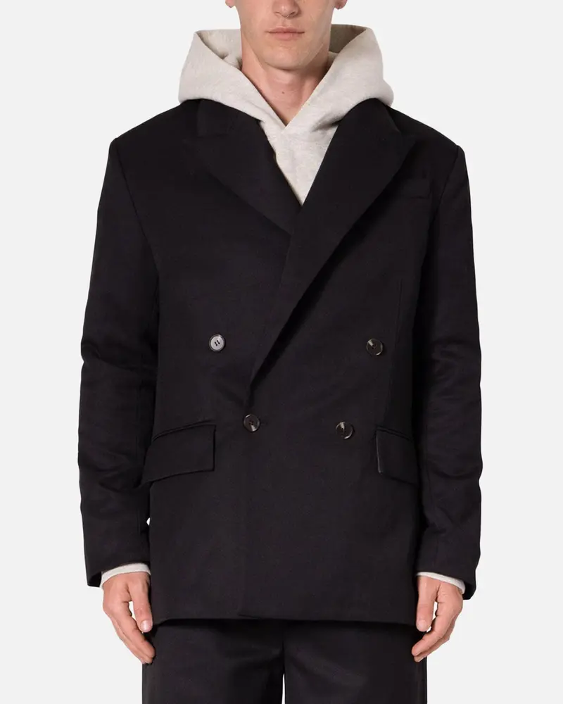 Mnml Double Breasted Suit Jacket Black 1