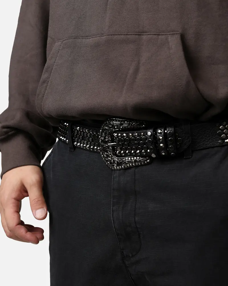 Mnml Flathead Metal Studded Belt Black 1