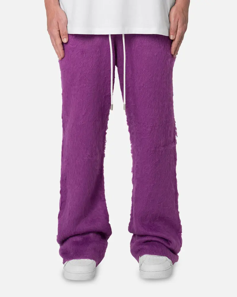 Mnml Fuzzy Sweatpants Purple 1