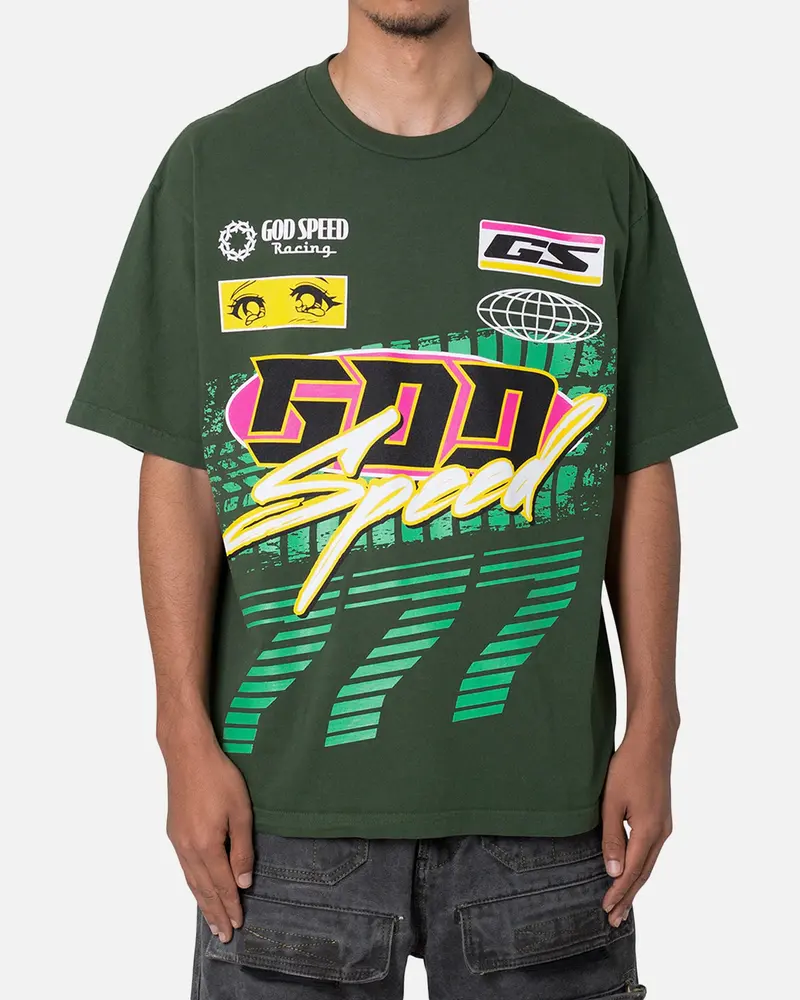 Mnml God Speed T-Shirt Green 1