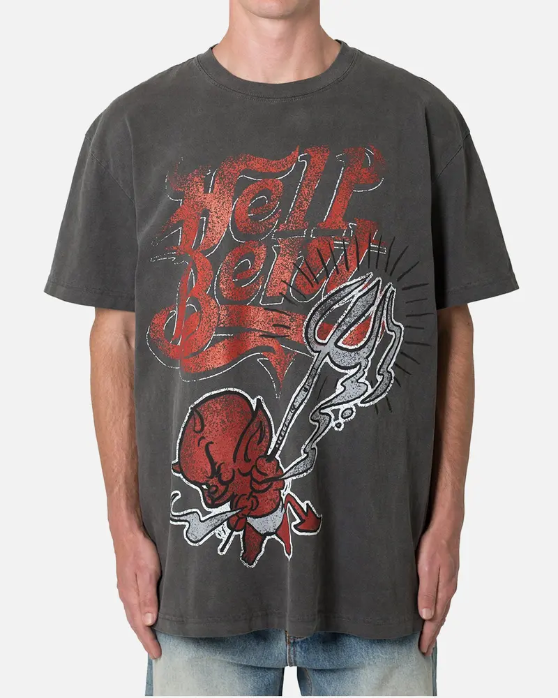 Mnml Hell Bent T-Shirt Washed Black 1