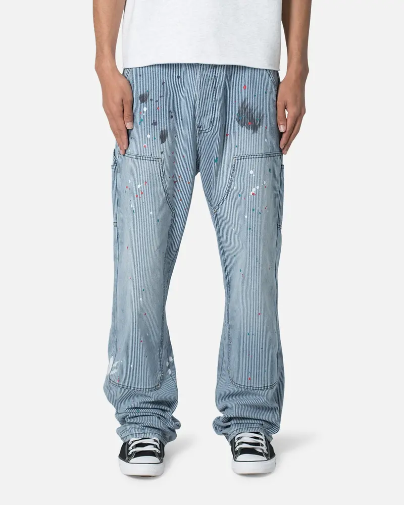 Mnml Jacquard Carpenter Pants Blue 1