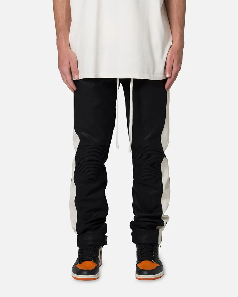 Mnml Leather Moto Pants Black 1