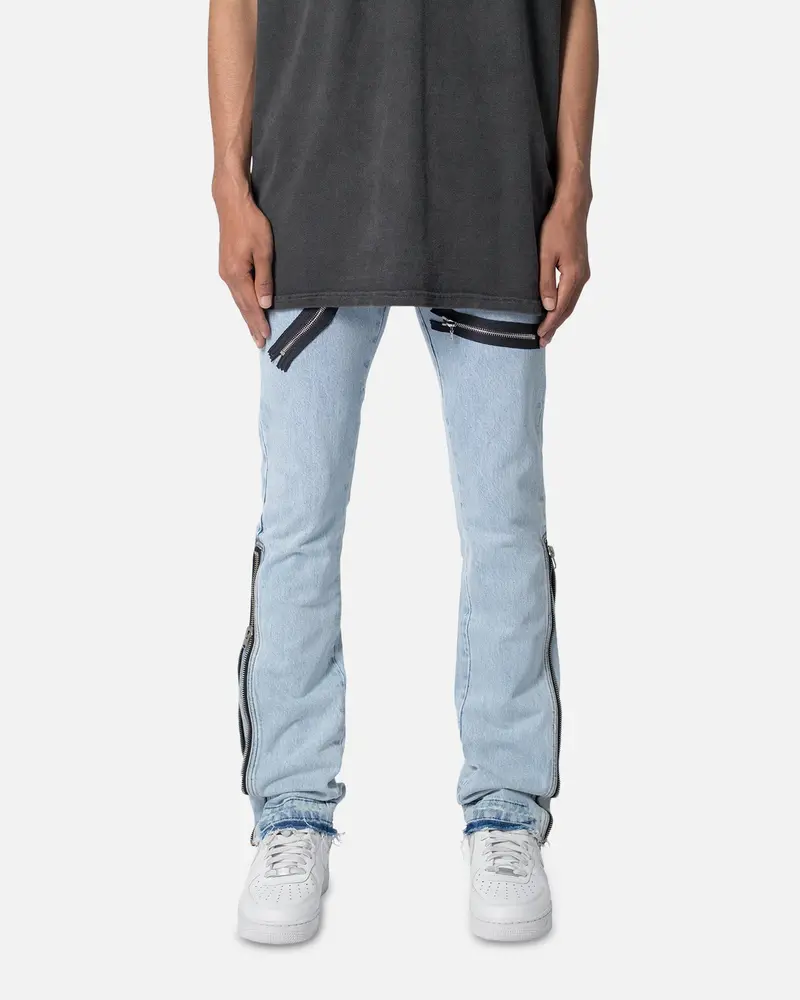 Mnml M510 O Ring Denim Jeans Light Blue 1