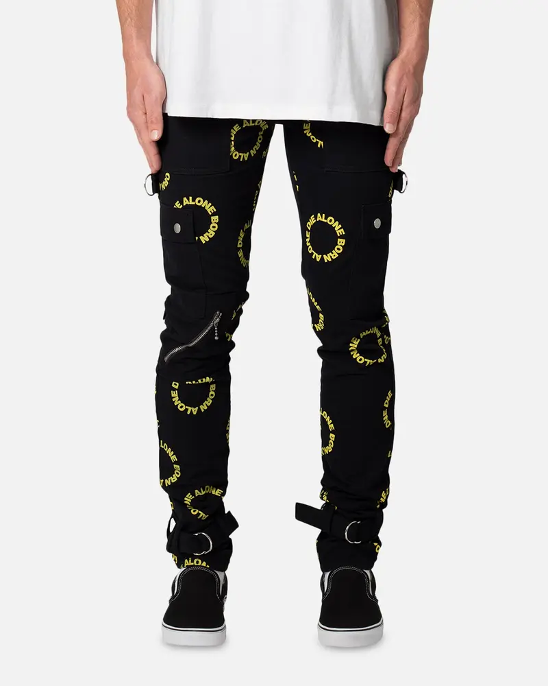 Mnml M564 Punk Cargo Pants Black/Yellow 1