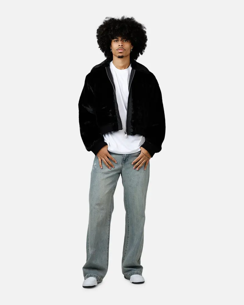 Mnml Night Wolf Faux Jacket Black 3