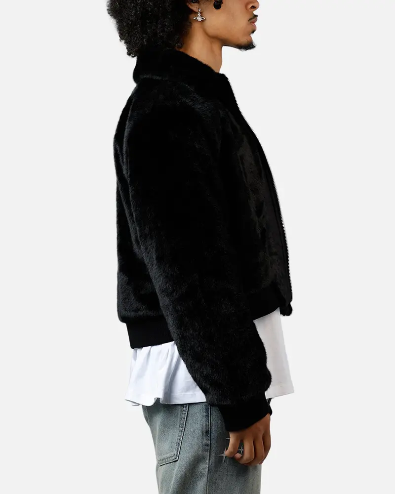 Mnml Night Wolf Faux Jacket Black 4